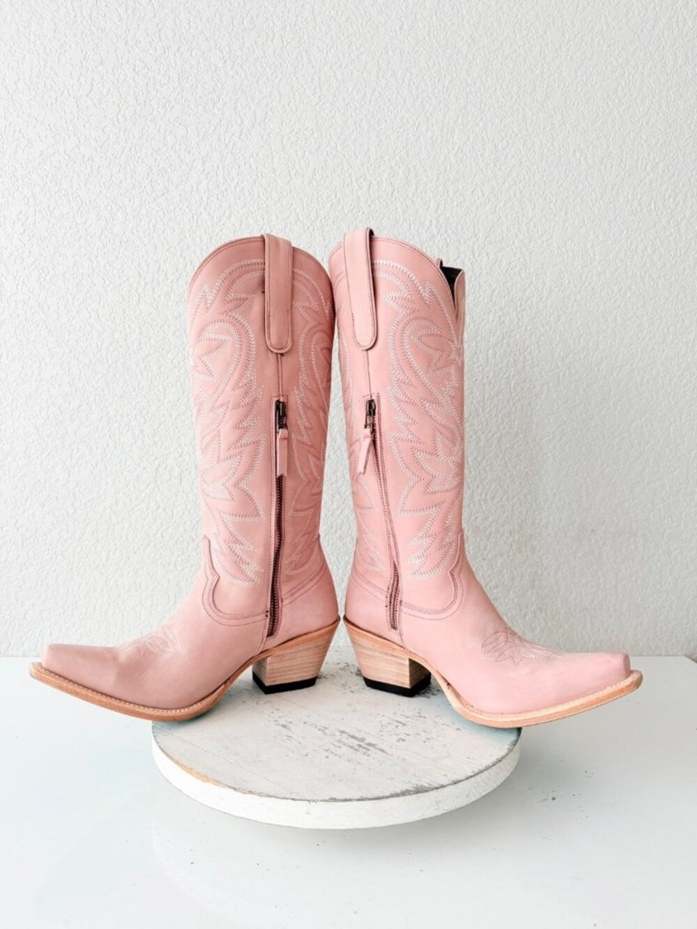 Lane SMOKESHOW Pink Cowboy Boots Western Cowgirl Mid Calf Tall Womens Size 8.5 - Picture 8 of 12